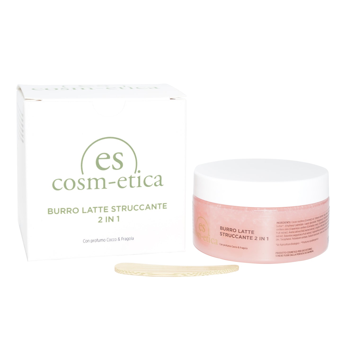 Burro Latte Struccante -Cocco e Fragola 2 in 1 - 100 ml